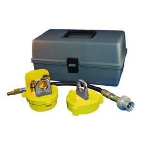 Fire hose inflation kit