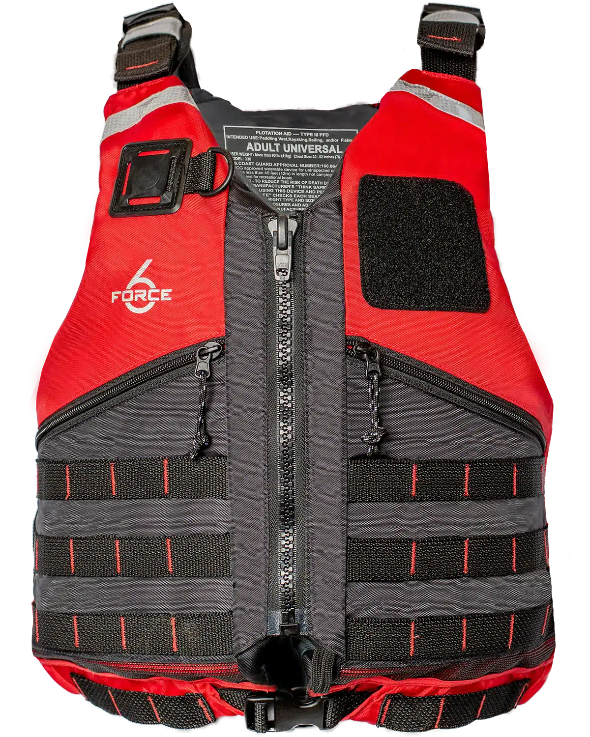 Force 6 PFD Ground Support Red Front