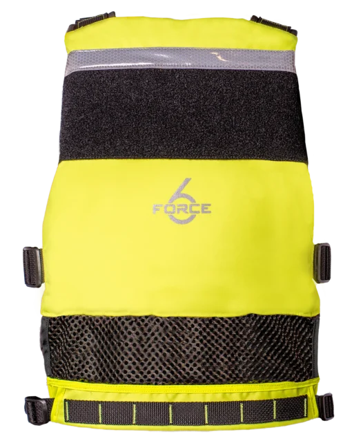 Force 6 PFD Ground Support Yellow Back