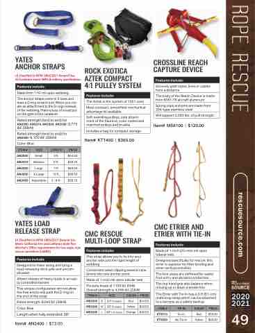 CMC SL Anchor Strap (NFPA G Rated) – T'NT Work & Rescue